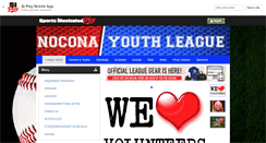 Desktop Screenshot of noconayouthleague.com
