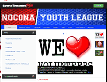 Tablet Screenshot of noconayouthleague.com